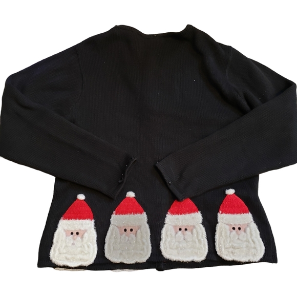 BellePoint Santa Claus Women's Cardigan Sweater L - Picture 2 of 7
